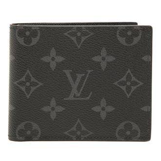 Louis Vuitton Black Pvc Leather Wallet (Bi-Fold) (Pre-Owned)