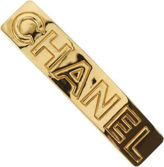 Chanel Pre-owned Metal hair-accessories - Dames - Vintage Sieraden - Geel - ONE Size - Vintage