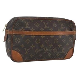 Louis Vuitton Pre-owned Clutches, female, Brown, Size: ONE SIZE Pre-owned Canvas Clutch