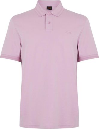 HUGO BOSS Mens Regular Fit Short Sleeve Shirt in Open Purple 548 - Size 6XL