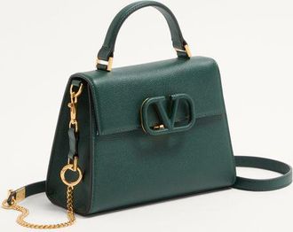 Valentino Garavani Borsa A Mano Piccola Vsling In Vitello Granato Donna ENGLISH GREEN UNI