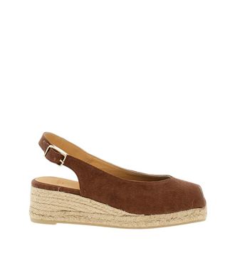Castaner Brown Slingback Wedges