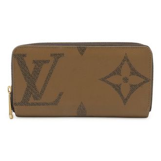 Louis Vuitton Brown Light Brown Monogram Canvas Long Wallet (Bi-Fold) (Pre-Owned)