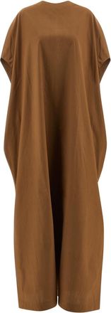 ARMARIUM Brown Round Neck Maxi Dress