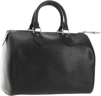 Louis Vuitton Pre-owned Hand Bag - Dames - Vintage Handtas - Zwart - ONE Size - Leer - Vintage