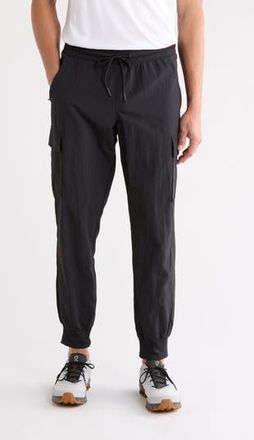 90 Degree by Reflex Crinkle Cargo Creed Joggers in Black at Nordstrom Rack, Size Xx-Large