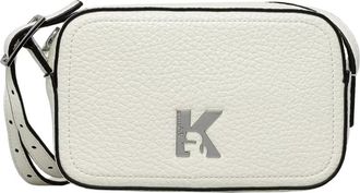 Karl Lagerfeld Jeans Crossbody Tas - Dames - Tassen - Beige - Maat: ONE Size Leer