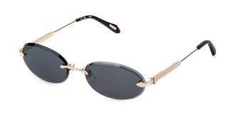 Just Cavalli SJC155 0300 Mens Sunglasses Gold Size 58