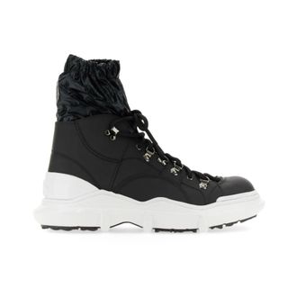 Dolce & Gabbana Schoenen, Heren, Zwart, 40 EU, Polyester, Veterlaarzen
