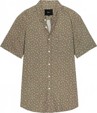 Rails Mens Carson Short Sleeve Button Down Shirt In Dandelion Earth