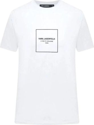 Karl Lagerfeld Tops > T-shirts - Heren - T-shirts - Wit - L - Tops