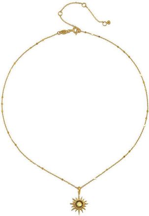 Satya Jewelry North Star Labradorite Starburst Necklace