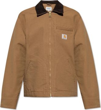 Carhartt Work in Progress Jas met ribfluwelen kraag - Heren - Zomerjassen - Bruin - XL - Katoen - Jassen