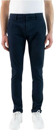 Dondup Slim-fit broek - Heren - Slim Fit Broeken - Blauw - W30 - Katoen - Broeken