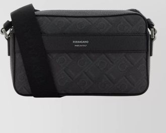 Ferragamo canvas crossbody bag adjustable strap