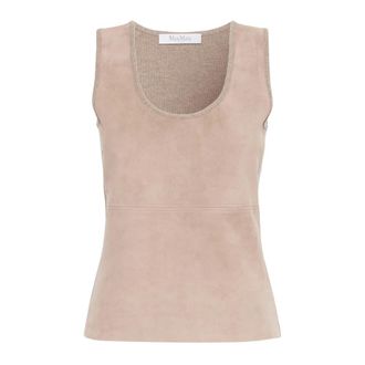 Max Mara Accordo Top - Tops - Mujer - Beige - S