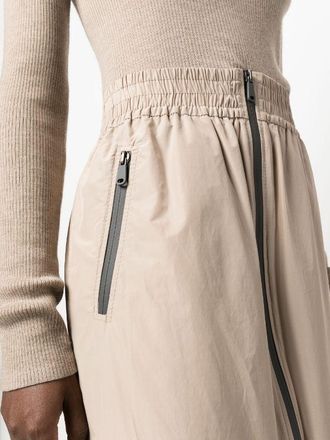 Brunello Cucinelli Womens Two-Way Zip-Up Maxi Skirt Aw23 W