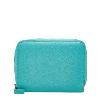 Tiffany & Co. Tiffany Blue Leather Long Wallet (Bi-Fold) (Pre-Owned)