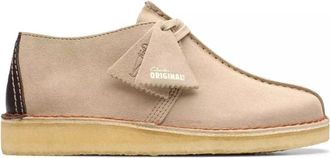 Clarks Desert Trek Veterschoen - Heren - Veterschoenen - Beige - 41 EU - Su&egrave;de - Schoenen