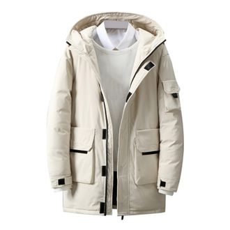 Generic Longline Puffer Jacket Mens Thermal Jackets For Men Uk Hooded Windbreaker Cotton Coats Outdoor Warm MenS Jackets Casual Winter Coats For Men Longline 