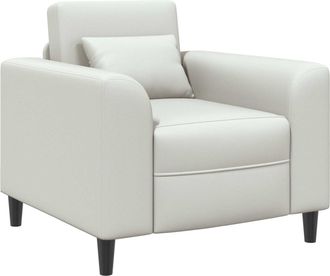 vidaXL Sill&oacute;n Blanco Cuero Sint&eacute;tico Vidaxl