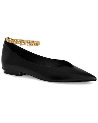 Rebecca Minkoff Chain Ankle Leather Ballet Flat