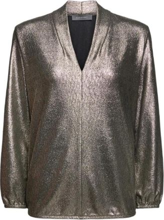 Elena Miro Dames, Blouses & Shirts, Geel, Maat: XL Jersey