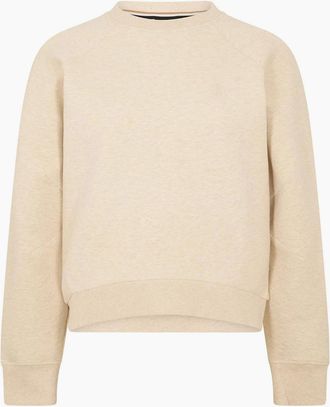 HUGO BOSS Womens Crew Neck Raglan Sleeve Sweatshirt - White - Size: 12