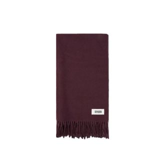 Drykorn Sciarpa Morbida con Frange Bordeaux Look Invernale - - Accessories - unisex - Marrone - ONE SIZE
