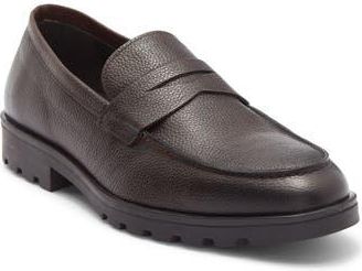 To Boot New York Orman Lug Sole Penny Loafer in Tumbled Zeus Wood at Nordstrom Rack, Size 10.5