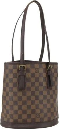 Louis Vuitton Pre-owned Bucket Bags, female, Brown, Size: ONE SIZE Pre-owned Bucket Bag