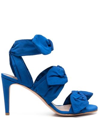 Red(v) Sandali Knot Me Up 85mm - Blu