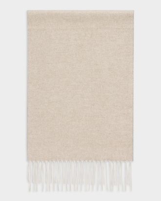 PIACENZA 1733 Mens Two-Tone Cashmere-Silk Scarf