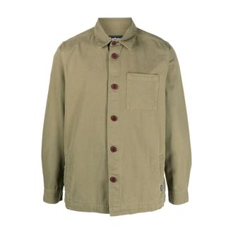 Barbour Overshirt Gewassen Katoen - Heren - Casual Overhemden - Groen - XL - Katoen - Overhemden