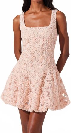 Astr Fable Mini Dress In Blush