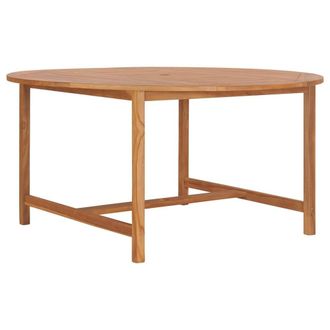 Berkfield Home Garden Table 150x76 cm Solid Teak Wood in Brown