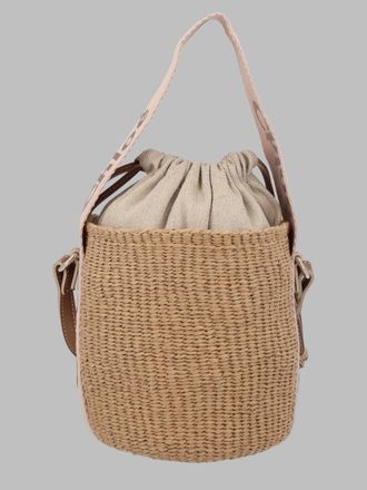Chlo&eacute; Womens Bucket Bag Woody Beige Paper Handbags Hand
