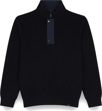 Paul & Shark Typhoon Half Zip Sweater - Heren - Coltruien - Blauw - M - Wol - Truien & Vesten