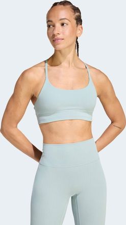 adidas Sport-BH ADIDAS PERFORMANCE ALL ME RIB LS, Damen, Gr. XXL, N-Gr, wonder sage, Obermaterial: 86% Polyester, 14% Elasthan, BHs Sport-BH