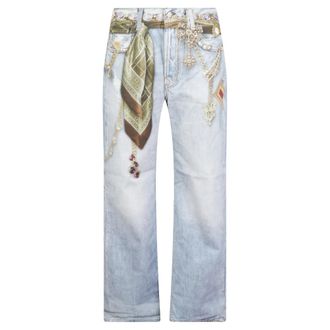 Acne Studios Jeans Trompe-lOEil con Joyer&iacute;a - Jeans - Mujer - Azul - M