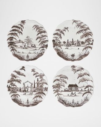 Juliska Country Estate Party Assorted Plates, Set of 4