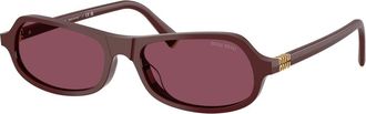 Miu Miu Sunglasses, unisex, Brown, Size: 55 MM 0MU B10Su