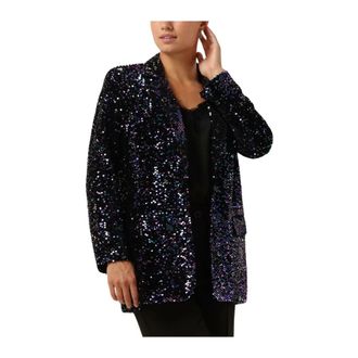 Notre-V Jassen, Dames, Veelkleurig, S, Pailletten, Glitter Velvet Blazer