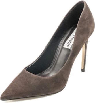 Steve Madden Bruine Su&egrave;de Hoge Hakken - Dames - Pumps - Bruin - 38 EU - Su&egrave;de - Schoenen