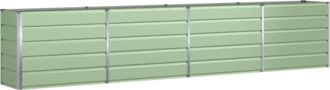 vidaXL Jardinera Verde Pastel 385 X 50 X 75 Cm Acero Galvanizado Vidaxl