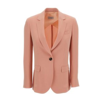 Alberto Biani Blazers, female, Pink, Size: XS Single-breasted Jacket