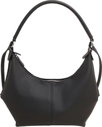 Generic PU Leather Shoulder Bag Large Dumpling Bag Fashion Handbag for Women (Black)