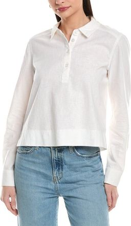 Michael Stars Nat Linen-Blend Shirt