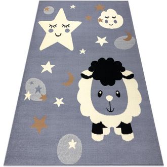 RugsX Rugsx - Alfombra Bcf Flash Sheep 4000 - Oveja Gris Grey 160x220 Cm