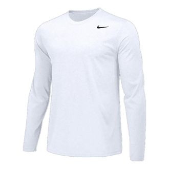 Nike Team Legend Long Sleeve Training Tee White 727980-100